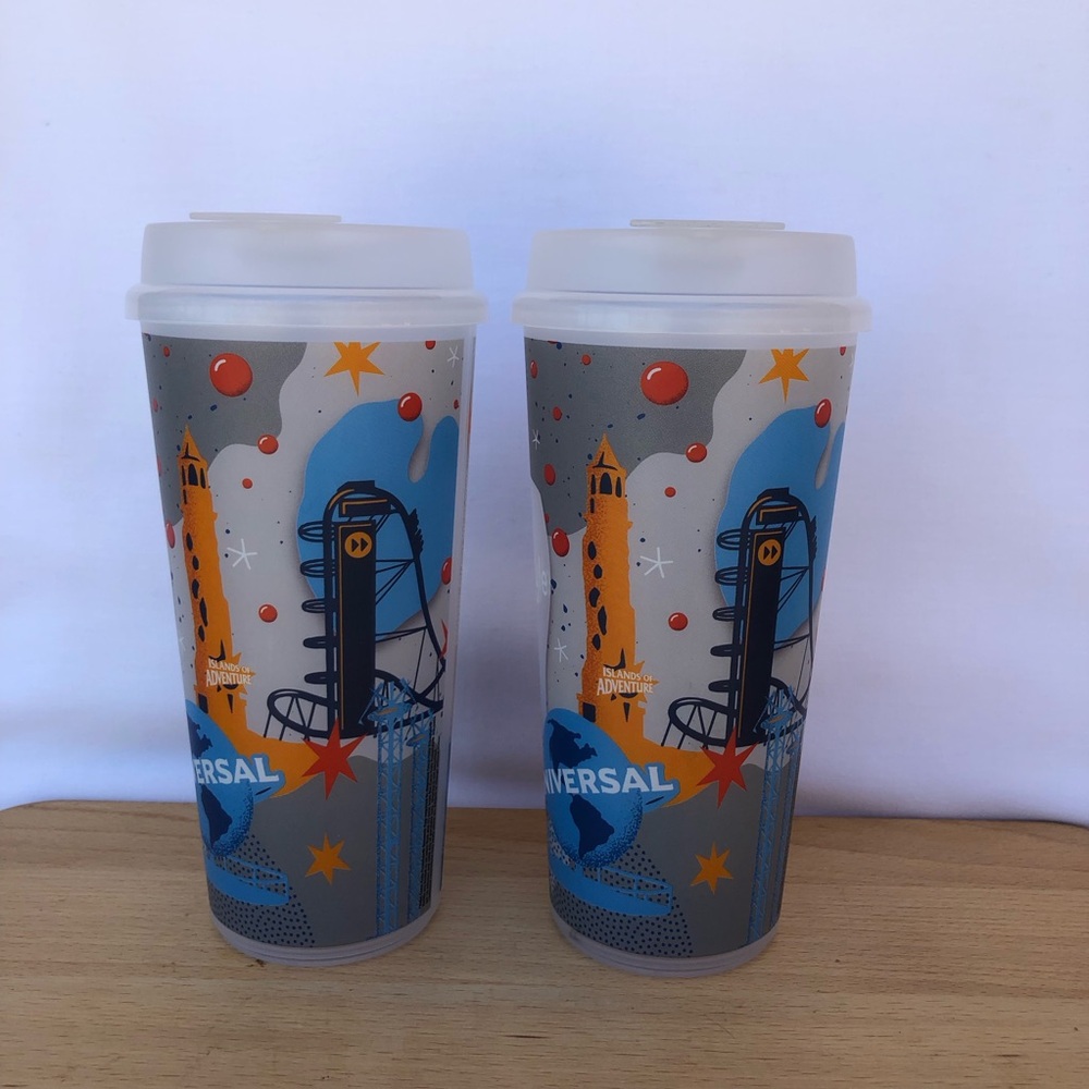 2 Refillable Coca-Cola Freestyle Universal Studios Orlando Parks Tumblers 24 Oz - Picture 4 of 16